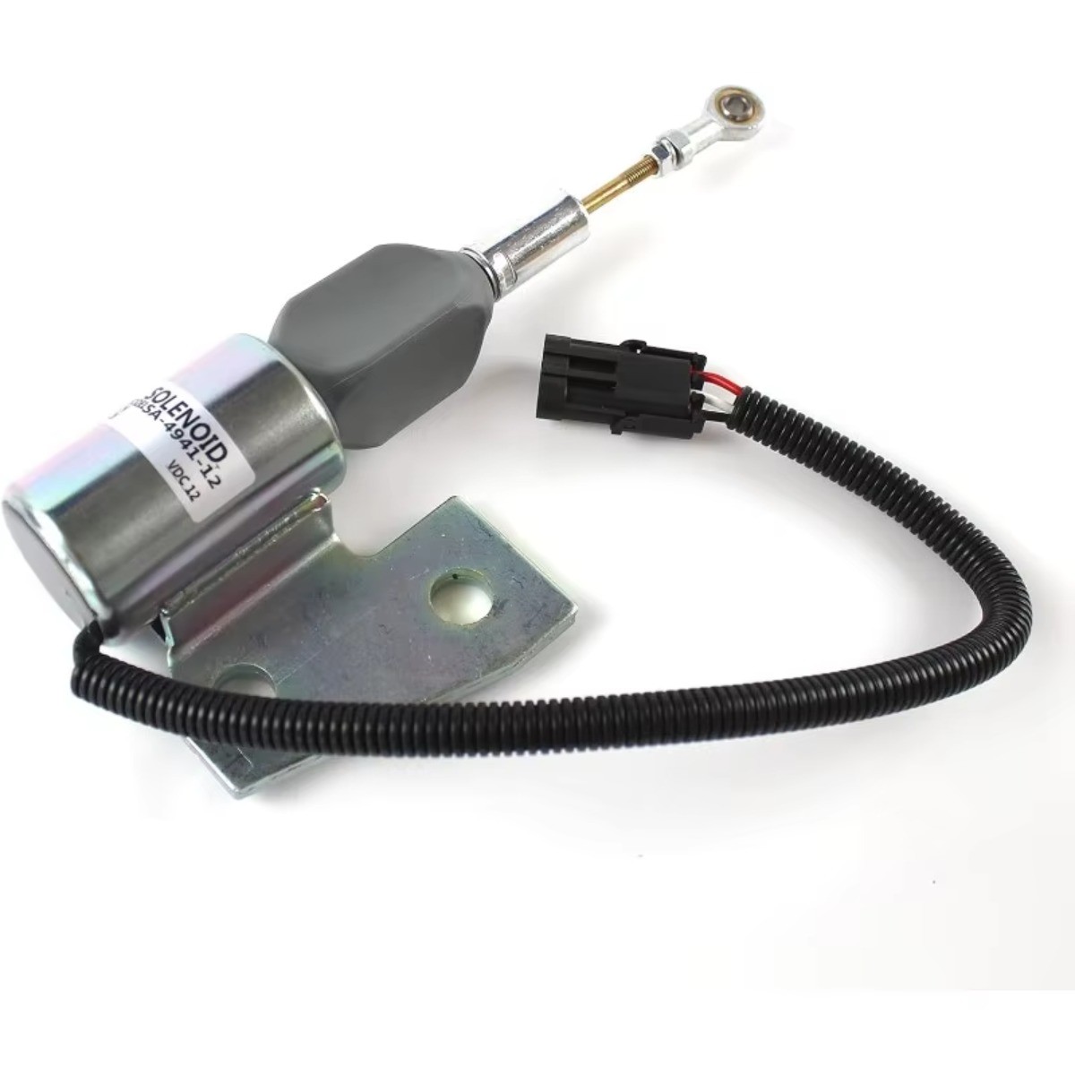 12V Shut Off Solenoid 3964627 3991167 SA-4941-12 For Hyundai R130 R170 Cummins