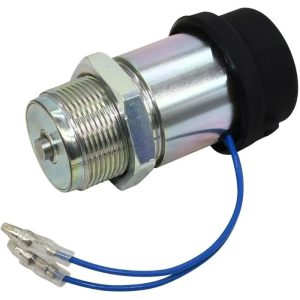 12V Fuel Shutoff Solenoid Valve 195-8411 For Caterpillar Mini Excavator