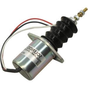 12V Fuel Shutdown Solenoid Valve AM124379 AM103337 AM102863 For John Deere 415