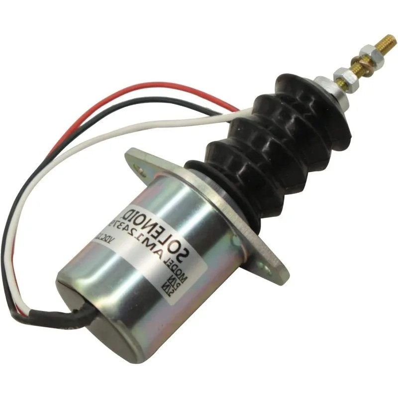 12V Fuel Shutdown Solenoid Valve AM124379 AM103337 AM102863 For John Deere 415