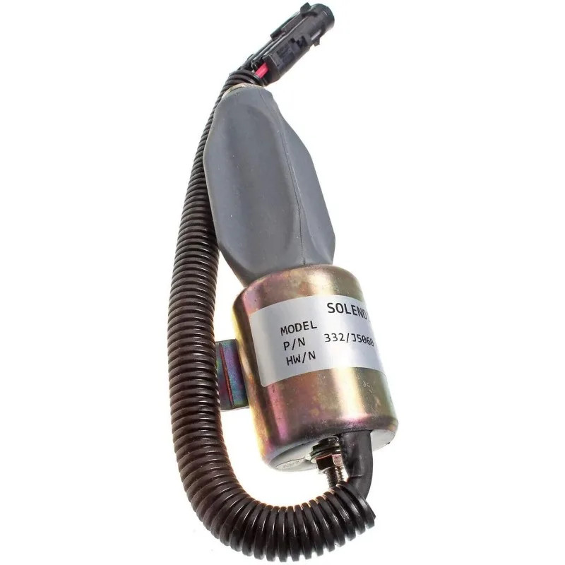 24V Stop Solenoid Fuel Shut Off Solenoid Valve 332/J5060 For JCB JS130 JS160