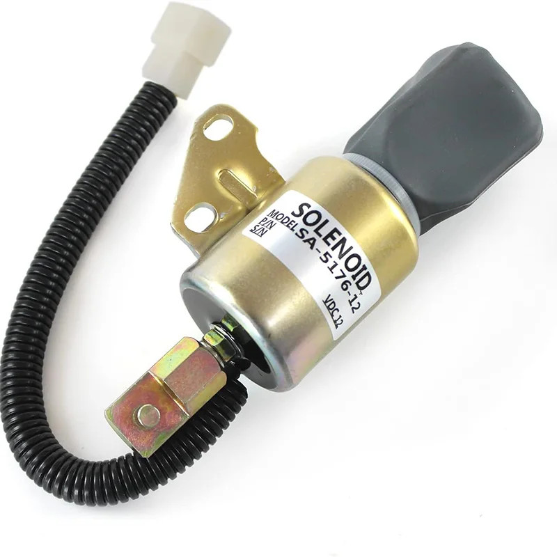 12V Fuel Stop Solenoid SA-5176-12 For Kubota D722 D902 Z482 Engine