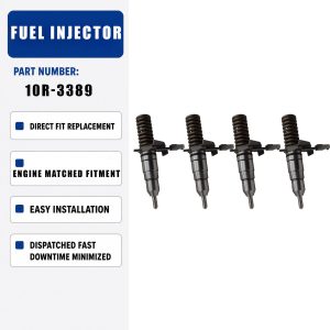 4PCS Fuel Injector 10R3389 For Caterpillar CAT 3116 Engine