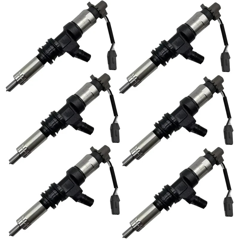 6PCS Fuel Injector 095000-5450 ME302143 For Mitsubishi Fuso Fighter 7.5L 6M60