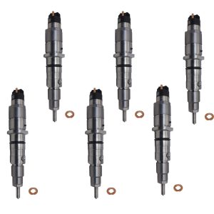 6PCS Fuel Injector 0445120305 For Komatsu PC360-10 PC390-10 D65EX-17 Excavator