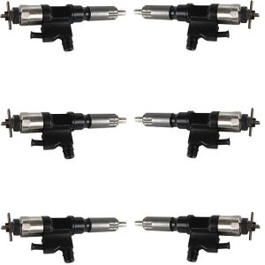 6PCS Fuel Injector 095000-0660 095000-0661 8-98284393-0 For Isuzu 4HK1 5.2L 6HK1