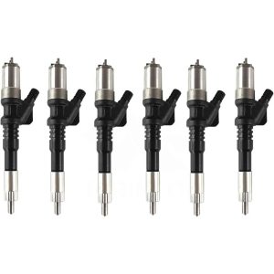 6PCS Common Rail Fuel Injector 6156-11-3320 6156113320 For Komatsu SA6D125E