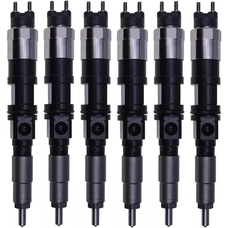 6PCS Fuel Injector 095000-5050 RE507860 RE516540 For John Deere 4.5L 6.8L 4045T