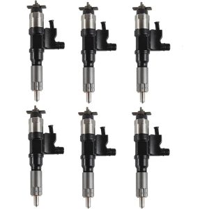 6PCS Fuel Injector 095000-6366 For Denso Isuzu 6HK1 4HK1 4HK1-TCC 4HK1-TCS 5.2L