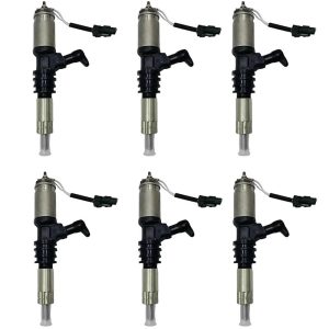 6PCS Fuel Injector 095000-1091 For Denso Mitsubishi Fuso 6M60 6M60T 7.0d Engine