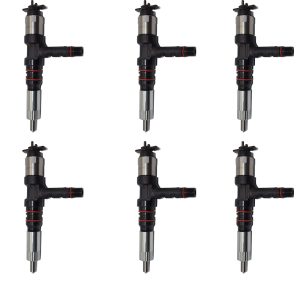 6PCS Fuel Injectors 095000-6290 6245-11-3100 For Denso Komatsu SAA6D170E-5A