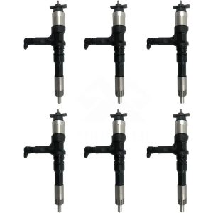 6PCS Fuel Injector 095000-6280 6219-11-3100 For Denso Komatsu 6D170