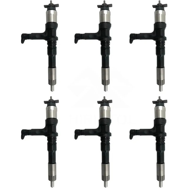 6PCS Fuel Injector 095000-6280 6219-11-3100 For Denso Komatsu 6D170