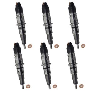 6PCS Fuel Injector 6755-11-3100 For Komatsu SAA4D107E Engine PC170LC-11 WA270-8