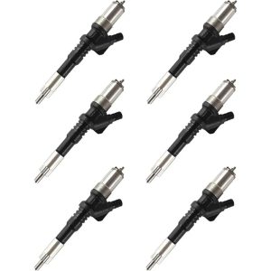 6PCS Fuel Injector 095000-1210 095000-1211 095000-1212 For Komatsu S6D125E-3
