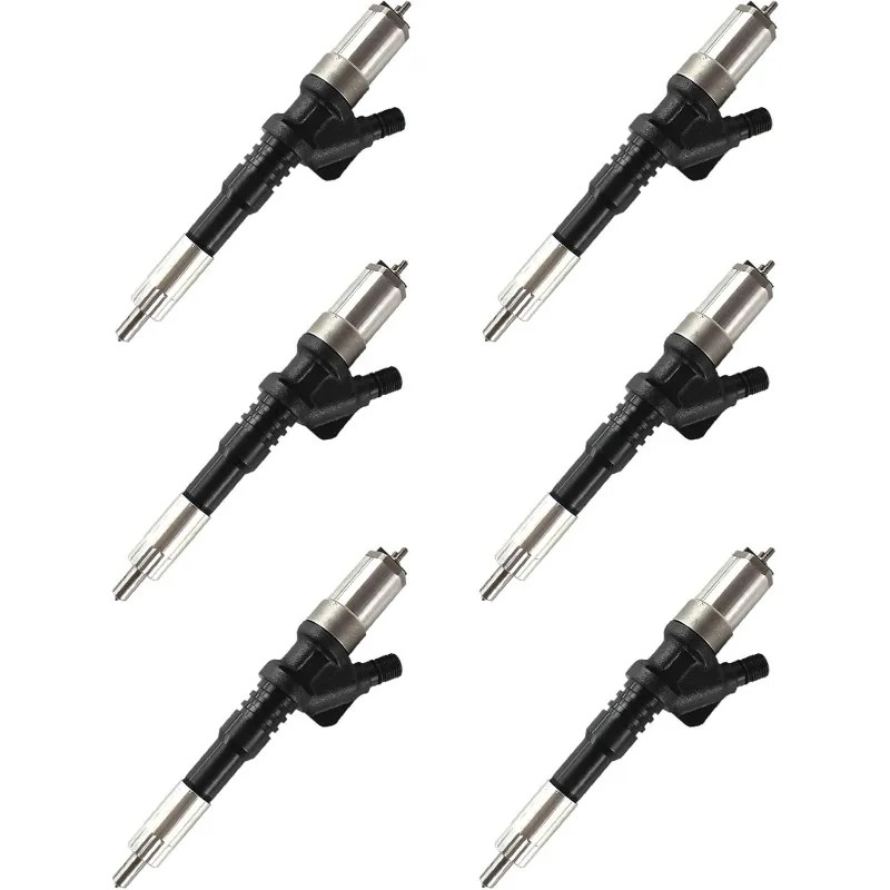 6PCS Fuel Injector 095000-1210 095000-1211 095000-1212 For Komatsu S6D125E-3