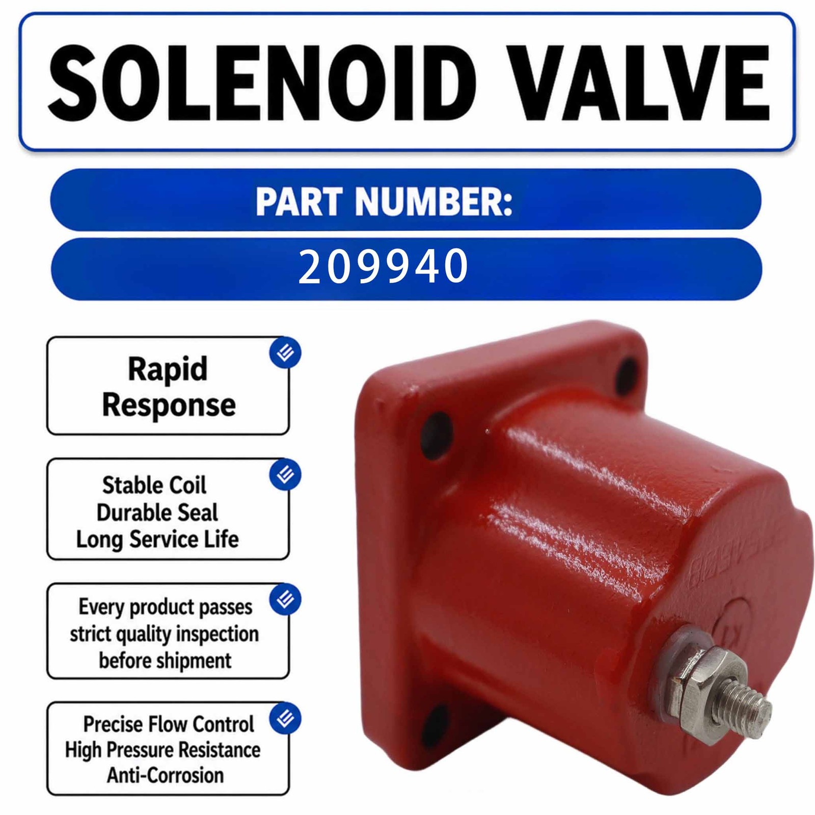 12V Solenoid valve 3018453 3035344 For Cummins N14 NTA855 KTA19 KT50 305461 M11