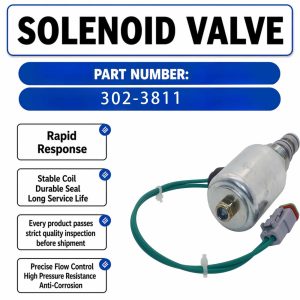 302-3811 24V Solenoid valve For Caterpillar CAT R2900G R3000H R2900 Scraper