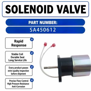 12V Solenoid valve SA450612 SA-4506-12 For Cummins C33D5 C38D5 C30D6 C35D6