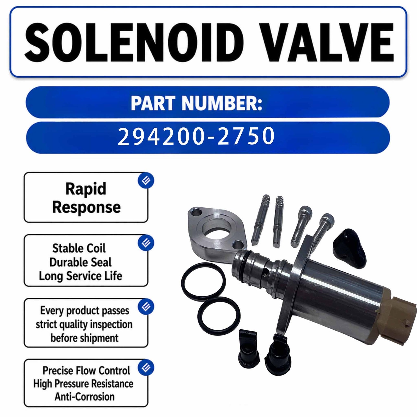 Solenoid Valve 294200-2750 For Isuzu 4JK1 4JJ1 Mitsubishi Diesel