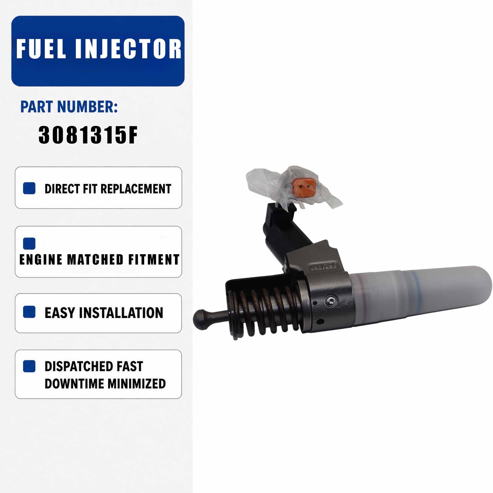 3411767 1PCS Fuel injector For Cummins N14 Engine