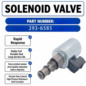 293-6585 24V Solenoid Valve For Caterpillar CAT 772G 770G Quarry Trucks