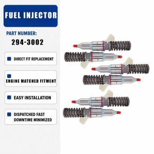 6PCS Fuel Injector 294-3002 For Caterpillar CAT C13 Diesel Engine