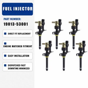 6PCS Fuel Injector 17391-53000 For Kubota L2850F L3450DT M4030DT M5030SU
