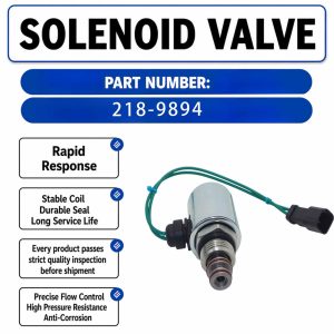 24V Solenoid Valve 218-9894 For Caterpillar 1290T 12G 12H ES 12H NA 12K 1090