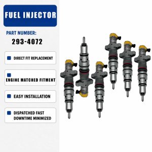 10R-7222 6PCS Fuel Injector For Caterpillar CAT 2491 2590 2391 541 2 Track