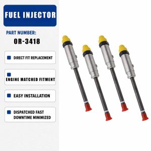 4PCS Fuel injector 8N-7005 For CAT Engine 3306 3306B Excavator 215 219 225 229