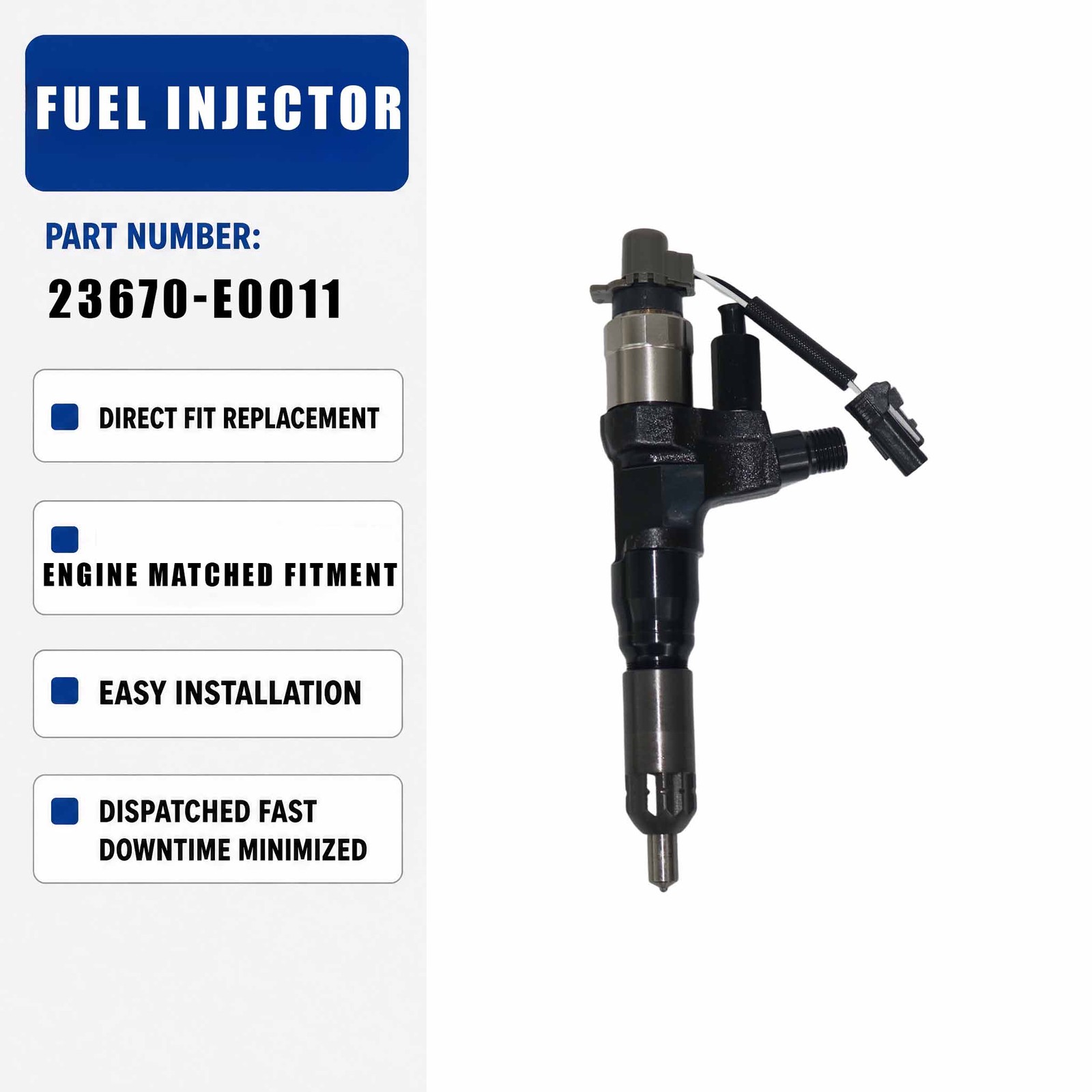 1PCS Fuel Injector 095000-6595 For Kobelco K330-8 SK350-8 SK300-8 SK330-8 SK350