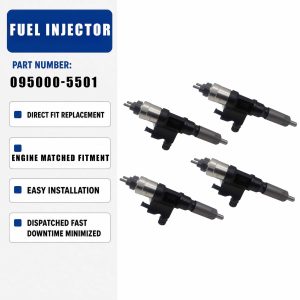 095000-5505 1PCS Fuel Injector For Isuzu 4HL1 4.8L 6HL1 7.8L Engine FRR FSR FTR