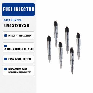 6PCS Fuel Injector 400903-00031 For Doosan DX340LC-5 DX350LC-5 Excavator
