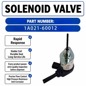 1A021-60017 12V Stop Solenoid For Kubota L2800 L3130 L3200 L3240 L3400 L3430