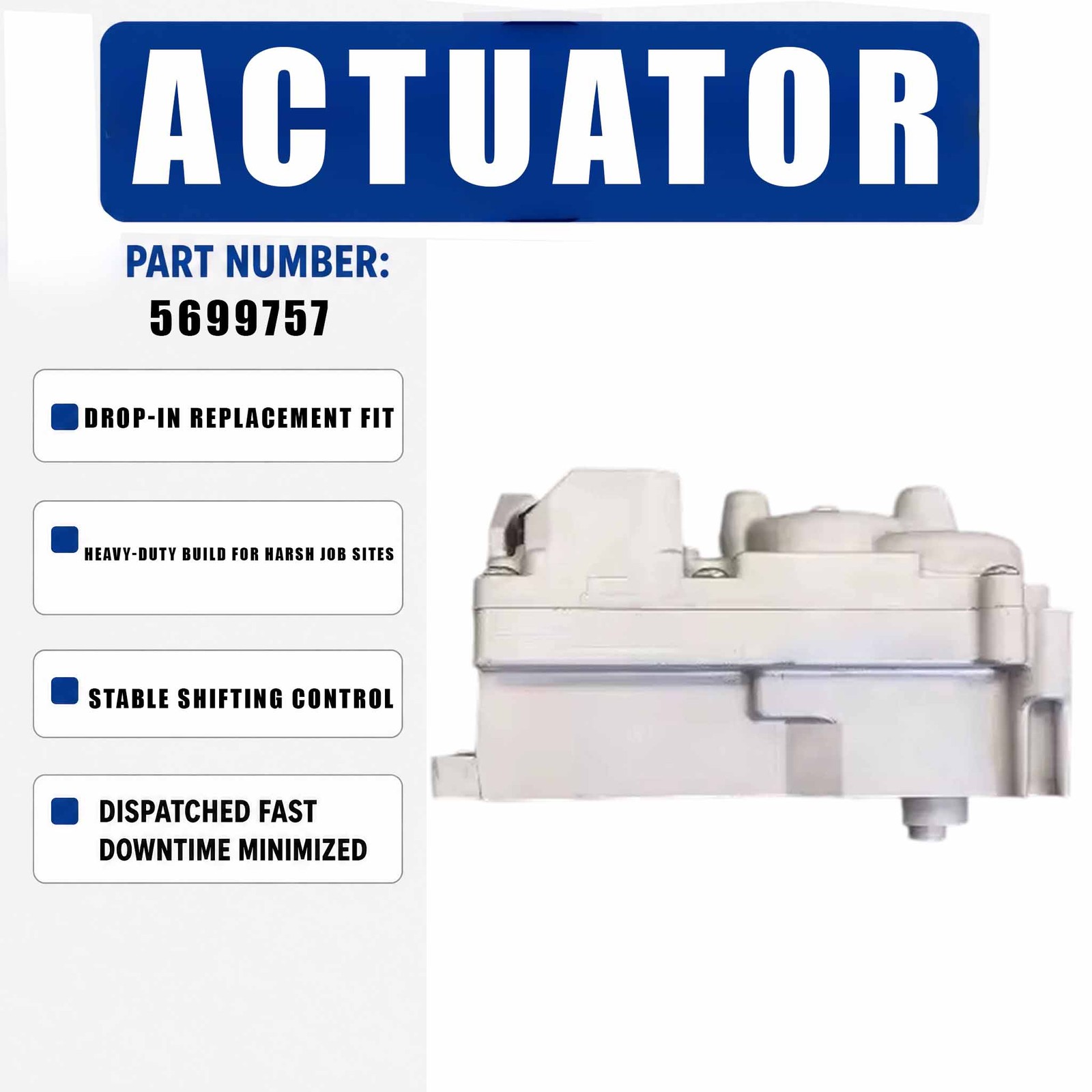 PN-5699757 12V Turbo Eletronic Actuator For Paccar MX-11 MX-13 Engine HE300