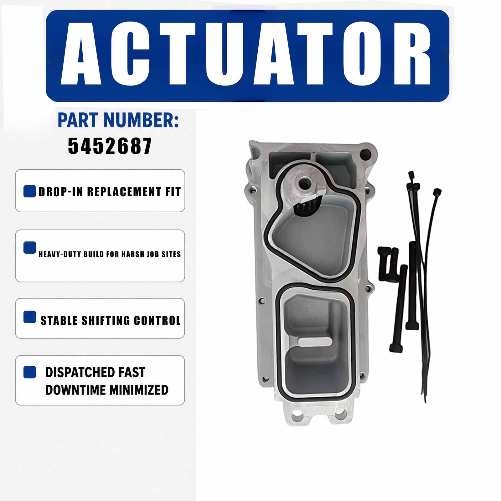 12V Turbo Eletronic Actuator PN-5452687 For Cummins ISL ISC Engine HE300 Series