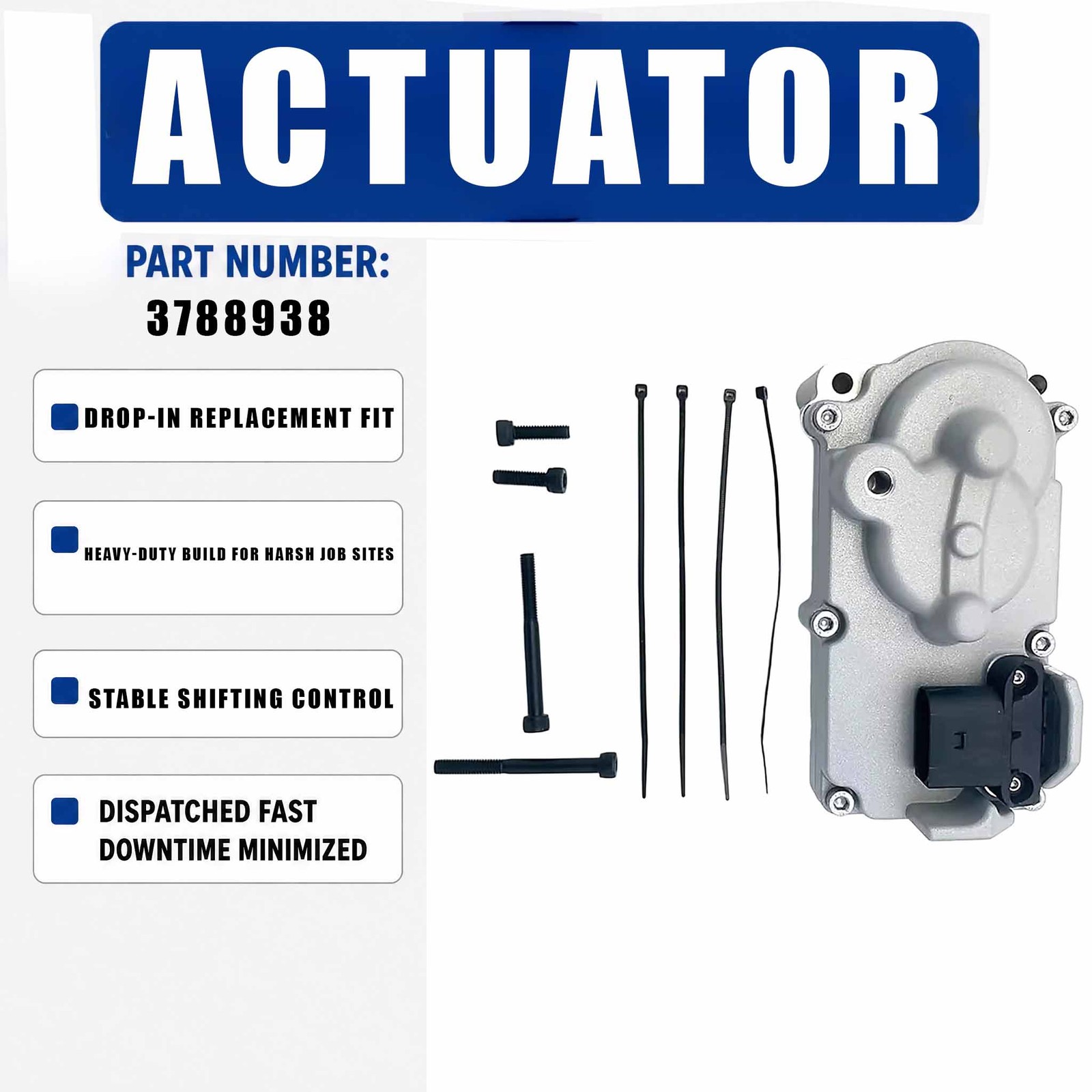 12V Turbo Eletronic Actuator PN-3788938 5494845 For Cummins ISL ISC Engine