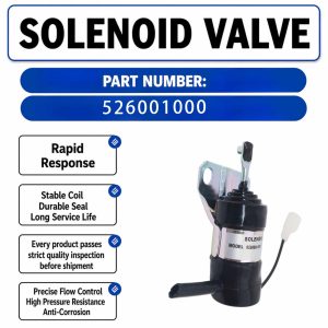 Solenoid valve E5753-60015 DD-E5753-60013 For Kubota Excavator KX101 KX121-2