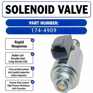 175-3893 24V Solenoid Valve For Caterpillar 120H 120K 135H 140H 140K 143H 160H