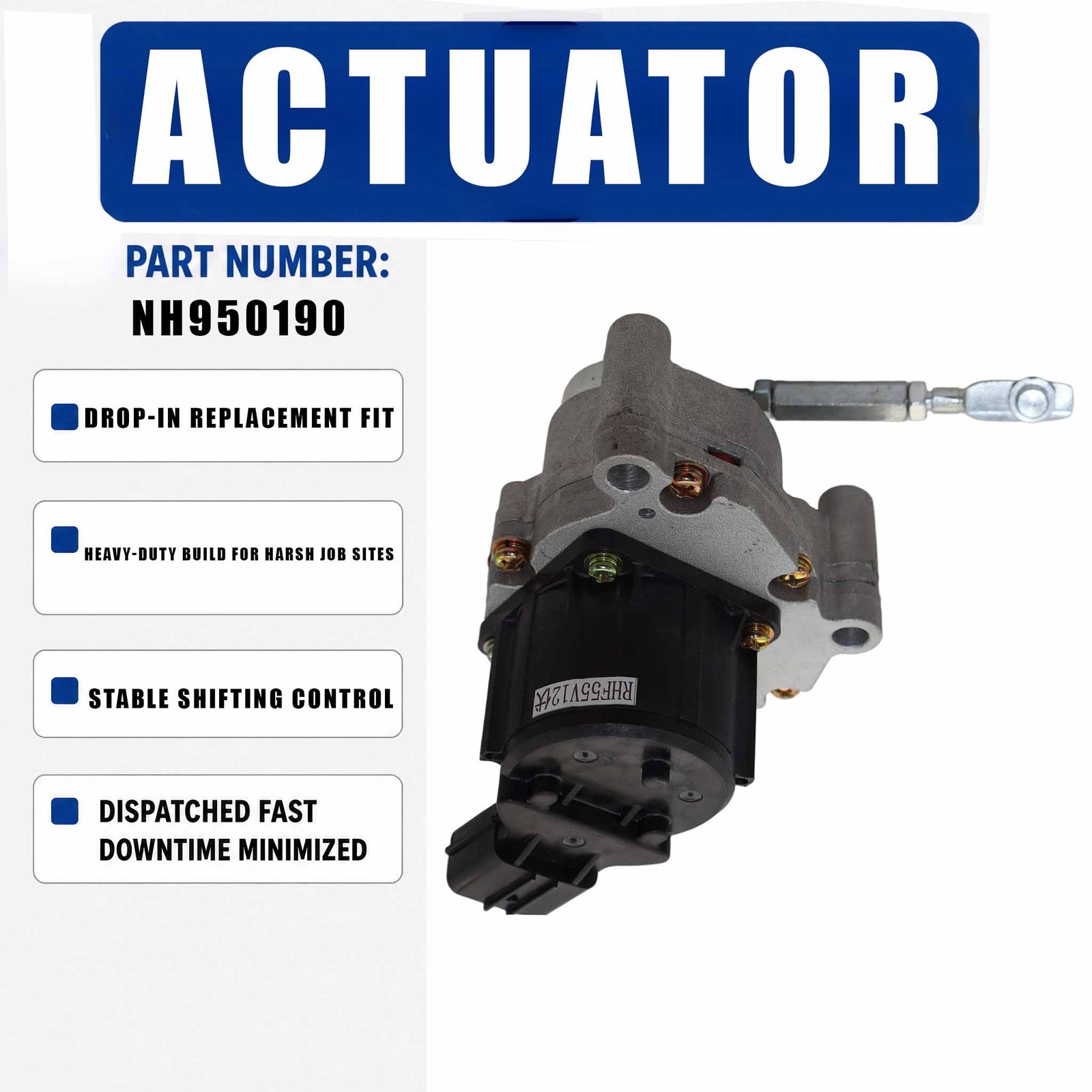 12V Turbo Actuator NH950190 GF950190N For Isuzu 4HK1-TC 5.2L Diesel Engine