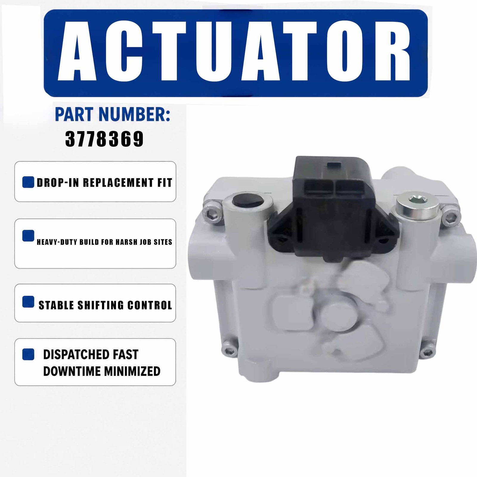 24V Turbo Eletronic Actuator 3778369 For Cummins ISF2.8 2.8L 87K CM2220,
