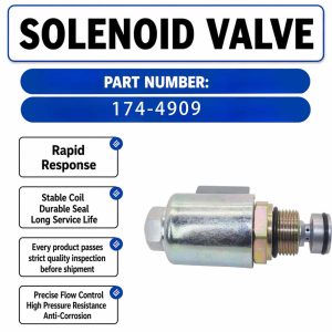 24V Solenoid Valve 174-4909 For Caterpillar CAT 3508B Generator Sets