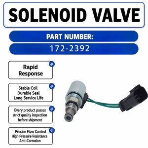 172-2392 24V Solenoid Valve For Caterpillar CAT 572R 572R II Pipe Lifting