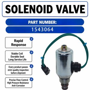 154-3064 24V Solenoid Valve For Caterpillar CAT 12H NA 140H NA 12H 24H 12K 120H