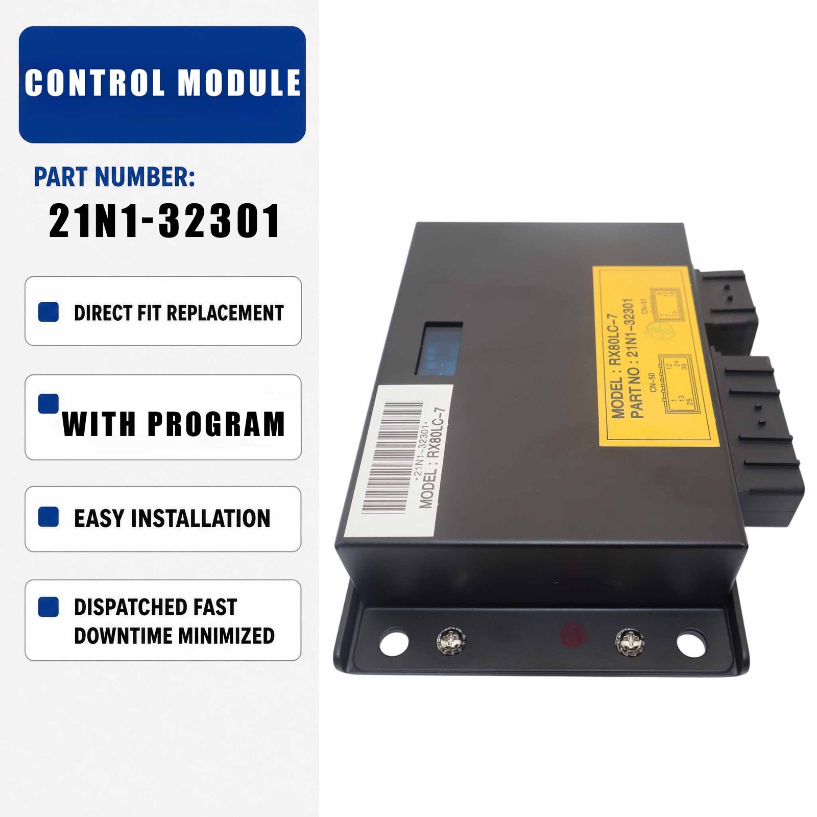 ECU Controller Control Panel Unit with Program 21N1-32301 For Hyundai Robex