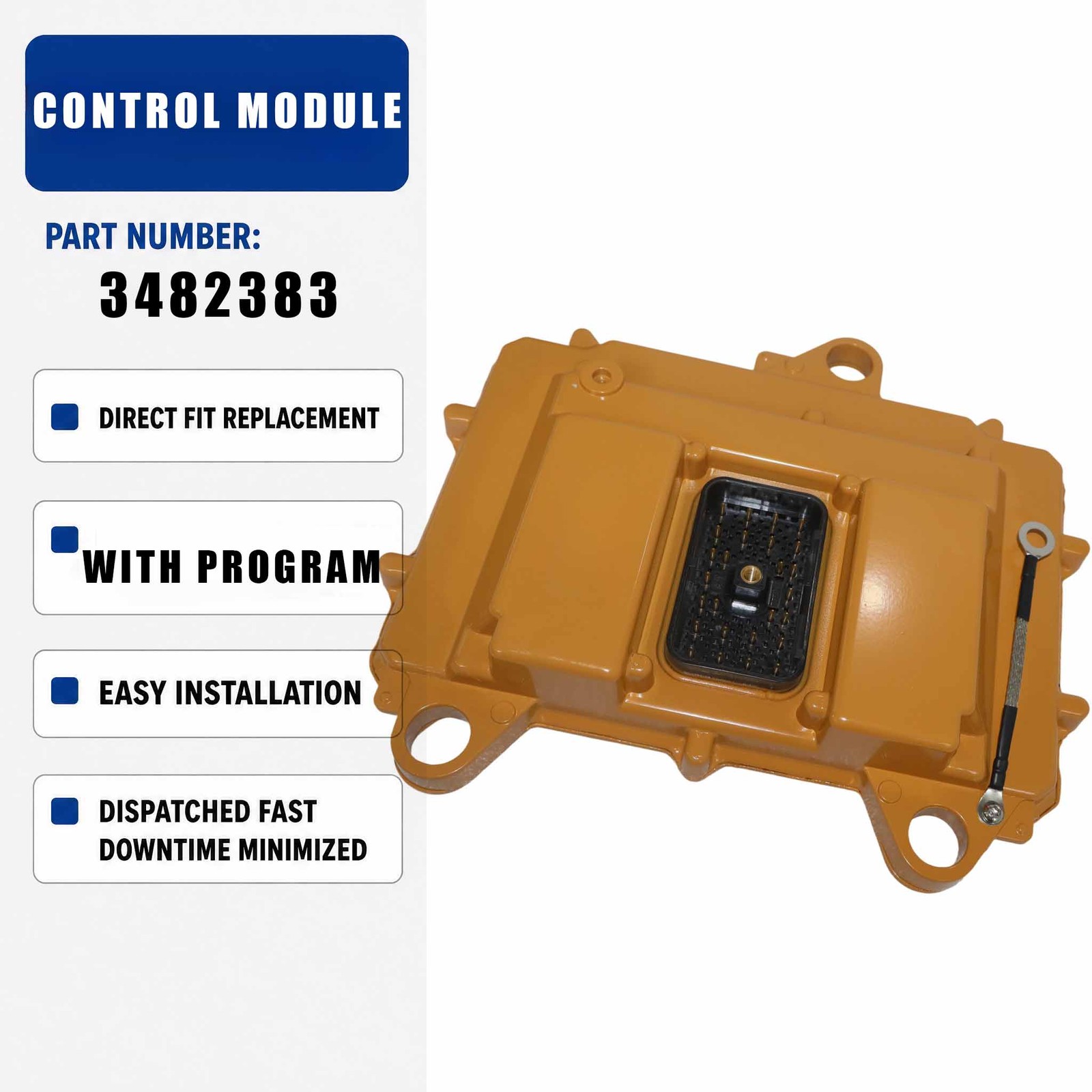 ECM Engine Electronic Control Module 348-2383 3482383 For Caterpillar CAT 65C