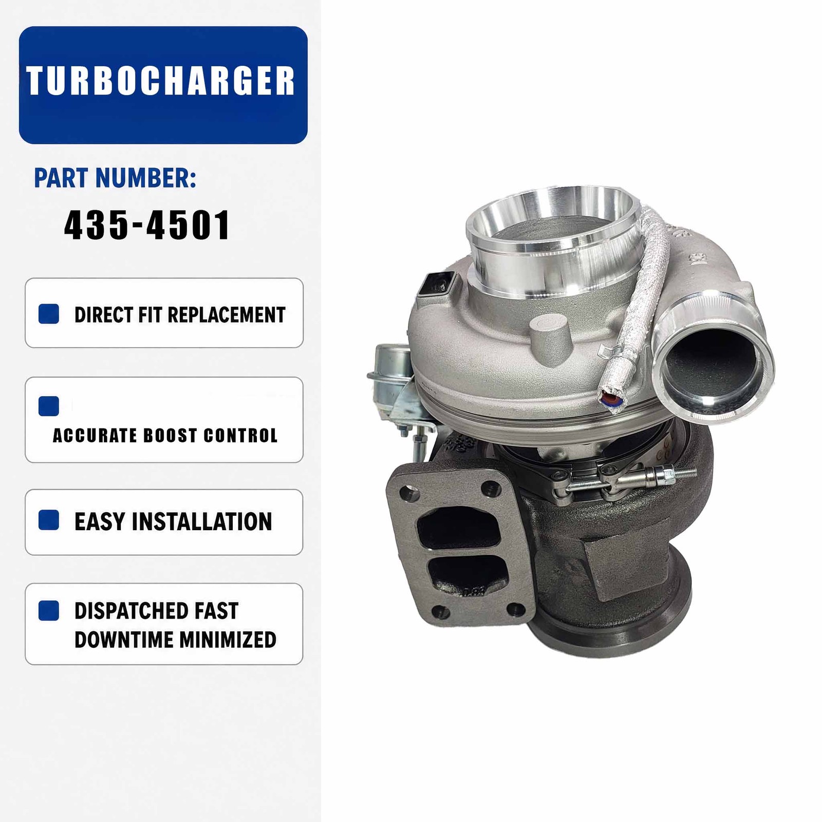 C7.1 engine turbocharger 435-4501 For Caterpillar CAT C7.1 Generator Sets