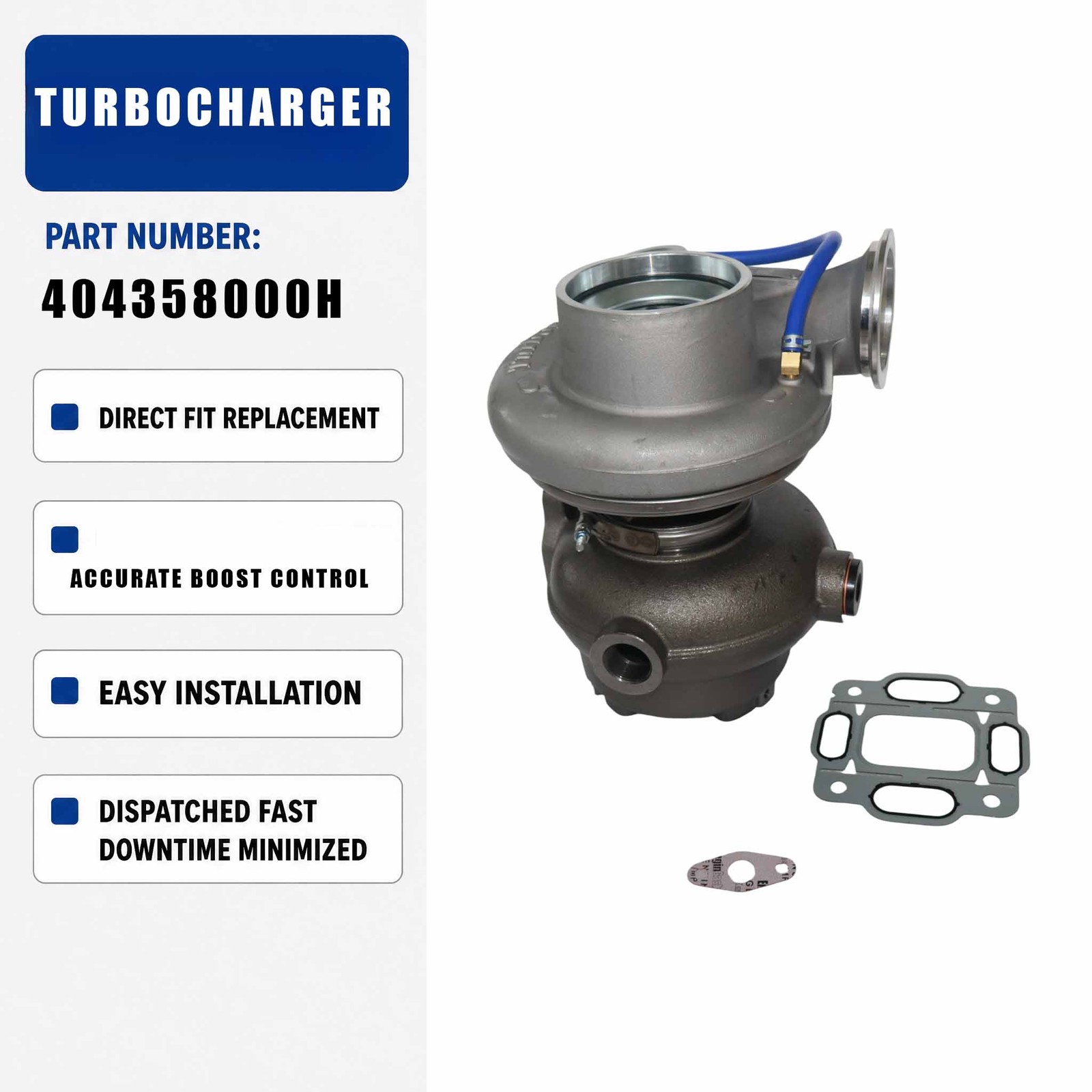 Turbo HX55WM Turbocharger 4043580 404358000H For Cummins Engine QSC8.3 8.3L