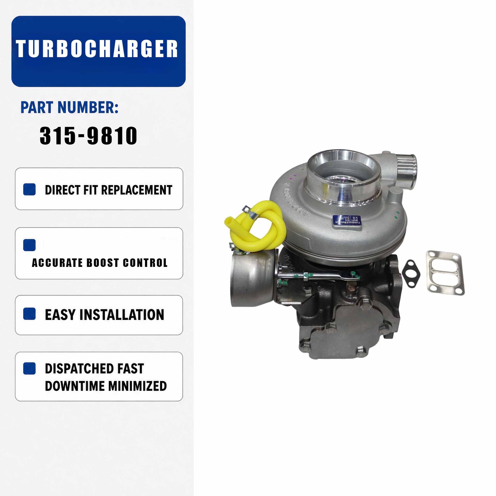 Turbocharger MTK5251WA For Caterpillar CAT 938K 924K 930K Wheel Loader